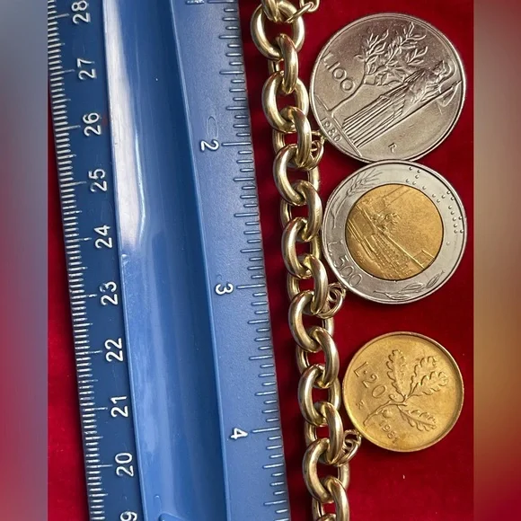 VERONESE Sterling silver bracelet with coins - Picture 4 of 7